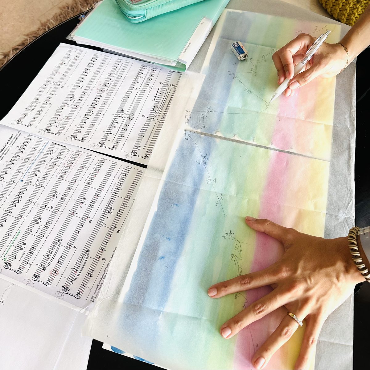 Analyse musicale · Partition arc-en-ciel